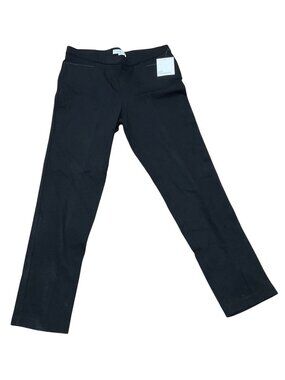 NWT 89th + Madison Black Straight-Leg Pants Sz L Pull On Pocket Workwear Womens